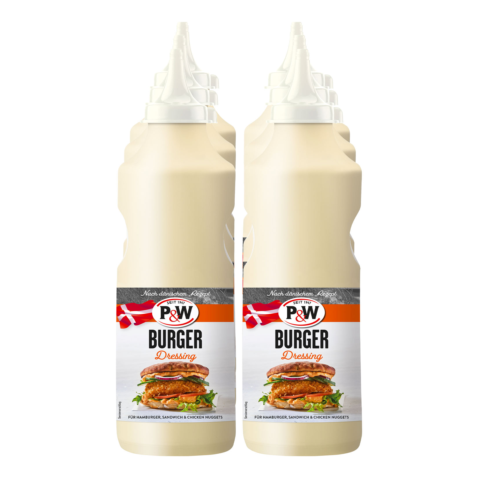 P&W Burger Dressing 900 g, 6er Pack - Bild 1