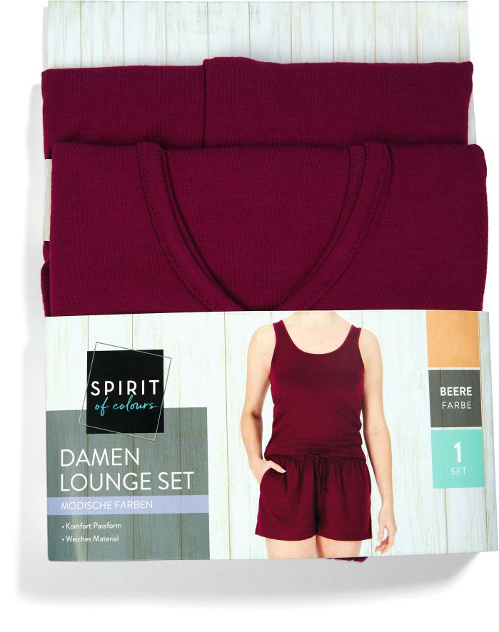 06 SoC Damen Sommer-Loungeset - Beere S - Bild 1