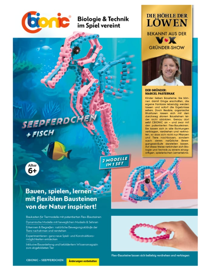 CBionic Baustein-Set Seepferdchen - Bild 1