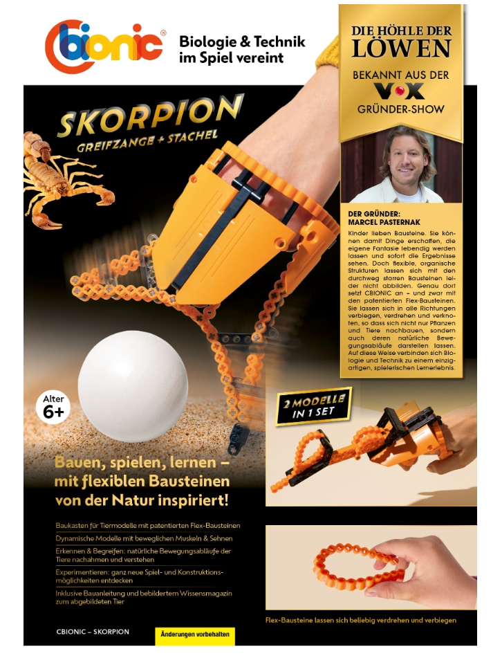 CBionic Baustein-Set Skorpion orange/schwarz - Bild 1