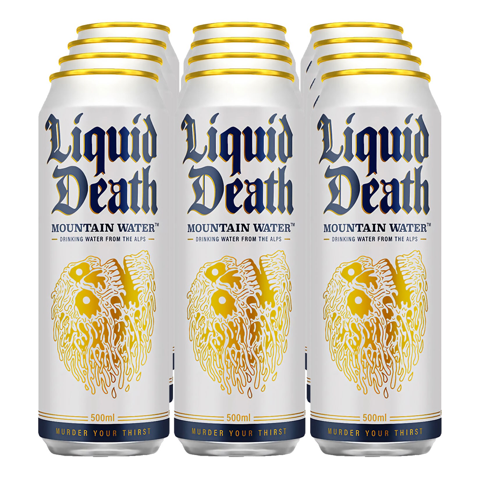 Liquid Death Still Mountain Water 0,5 Liter Dose, 12er Pack