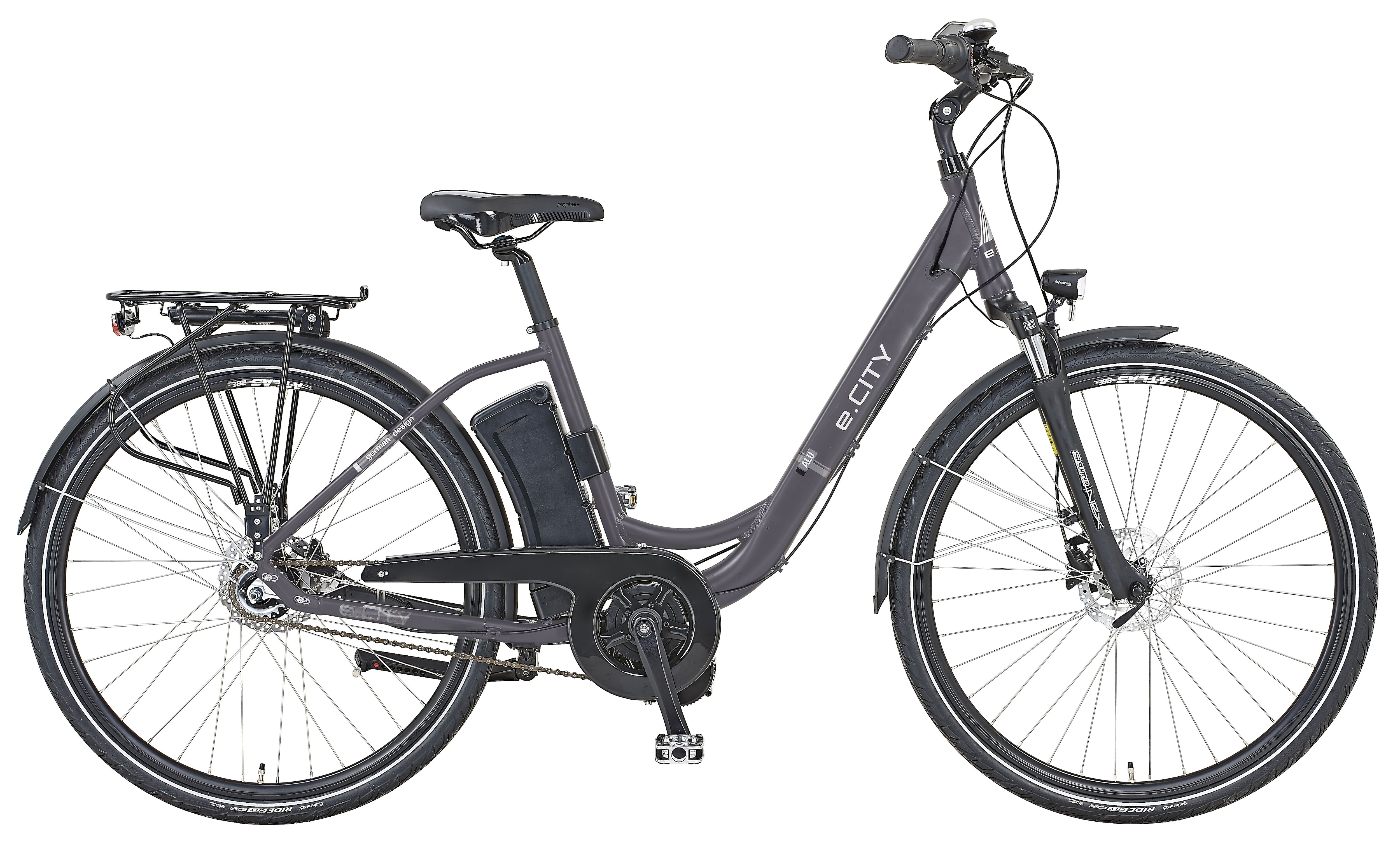 PROPHETE E-BIKE e.CITY 28" Da RH46 7Gg, hyd. Sb, MM, 461Wh SC, grau - Bild 1