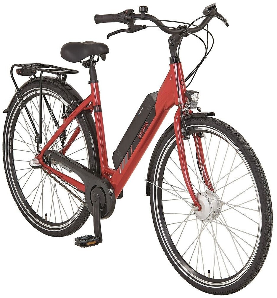 PROPHETE E-BIKE GENIESSER 22.ESC.10 28" Wave RH48 3Gg. Nexus,V-Brake., BP VR, DT V2 418Wh, rot glanz - Bild 1