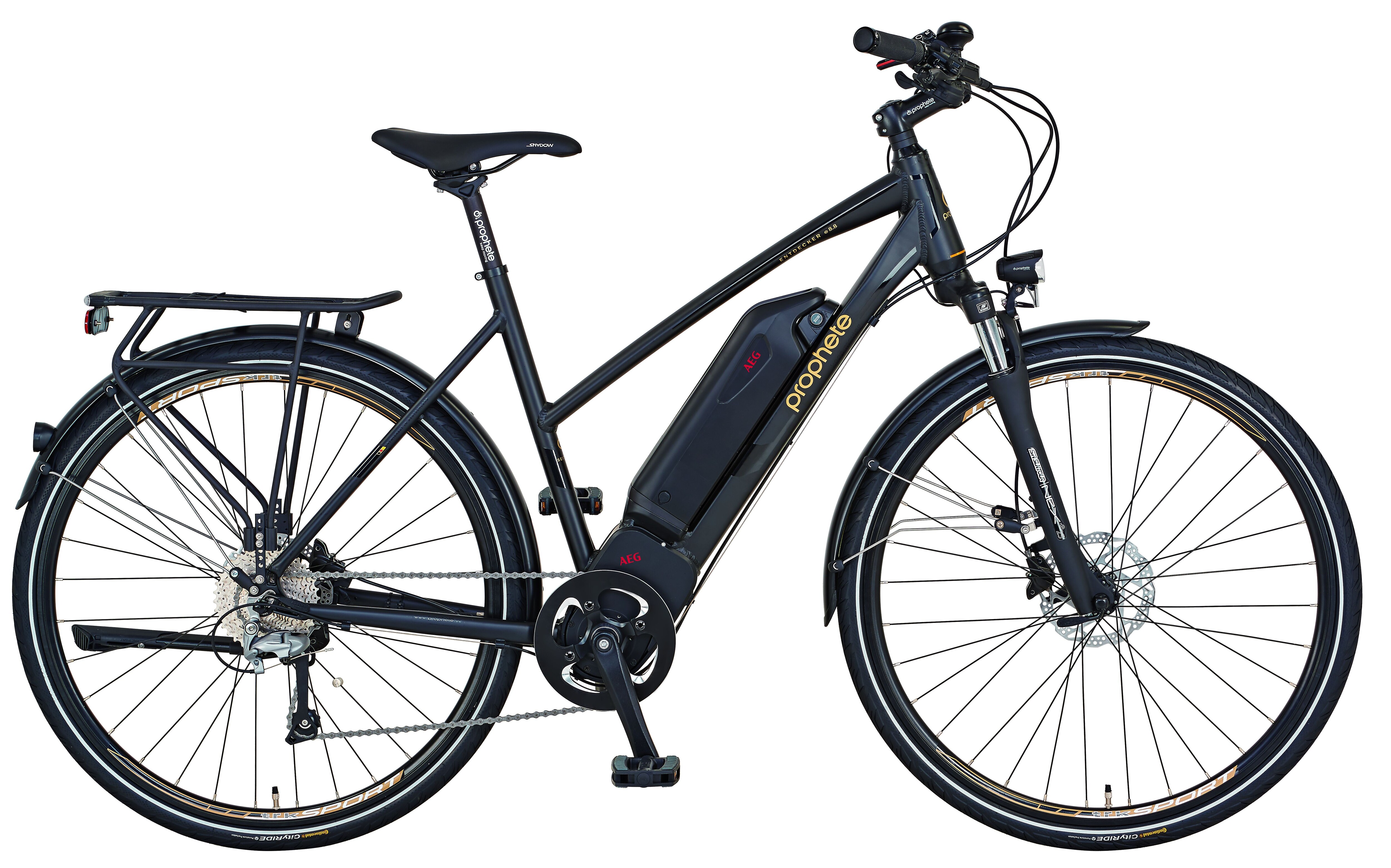 PROPHETE E-BIKE ENTDECKER eSPORT 28" Trapez RH52 10Gg,hydr. Sb,ComfortDrive, 630Wh DT, schwarz matt - Bild 1
