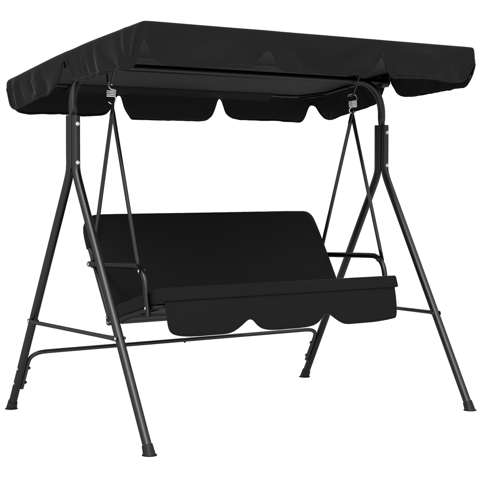 Hollywoodschaukel Stahl, Polyester