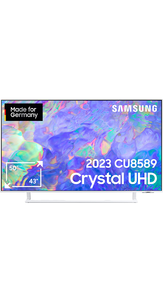 Samsung Fernseher GU50CU8589U 50" 4K LED TV Weiß