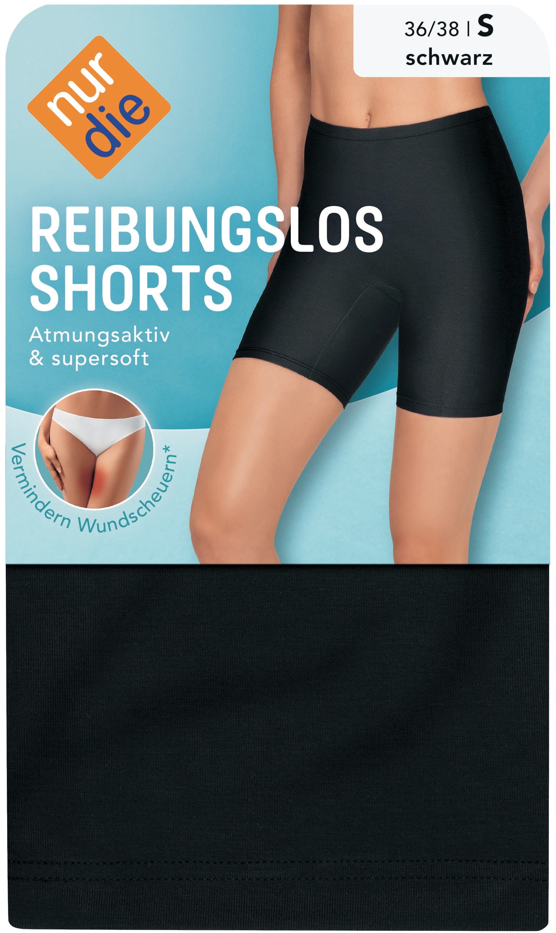 NurDie reibungslos Shorts schwarz / Gr&ouml;&szlig;e 36-38 - Bild 1