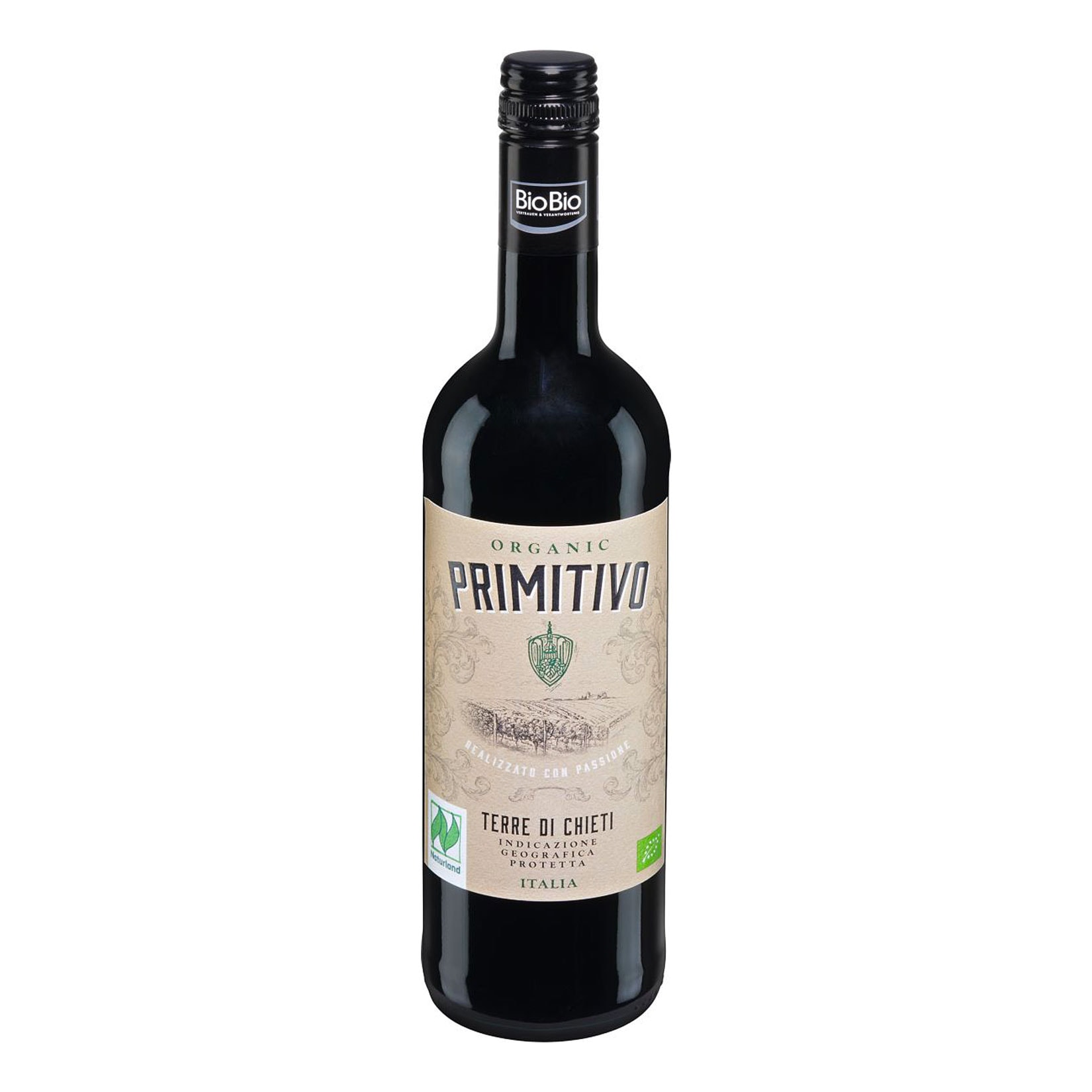 IGT rot BioBio Naturland Primitivo 13,0 % vol 0,75 Liter - Bild 1