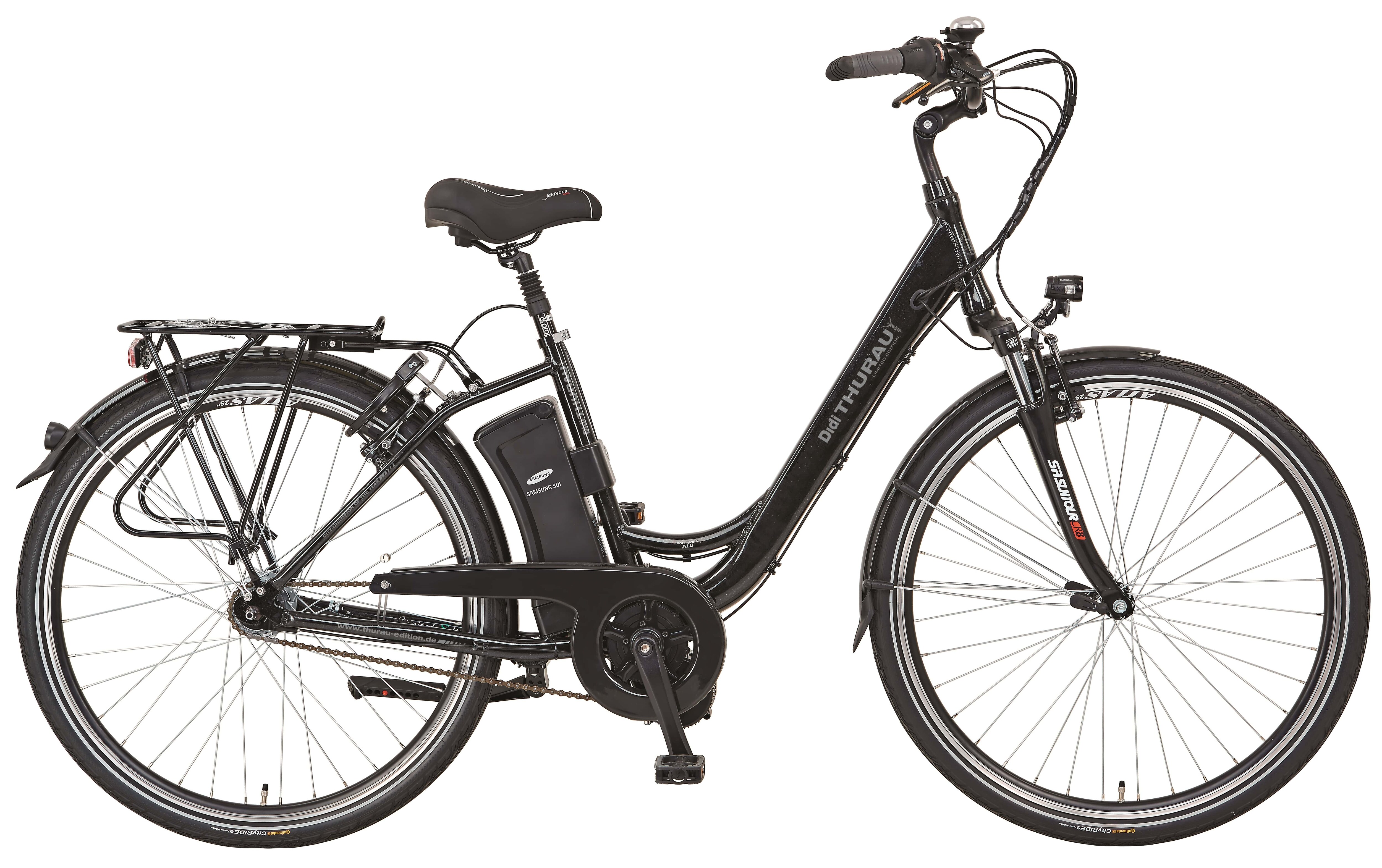 DIDI THURAU E-BIKE CITY COMFORT PLUS 7 28"Da RH46 7Gg, mech.FB, Mittelmotor, 374WH SC, grau - Bild 1