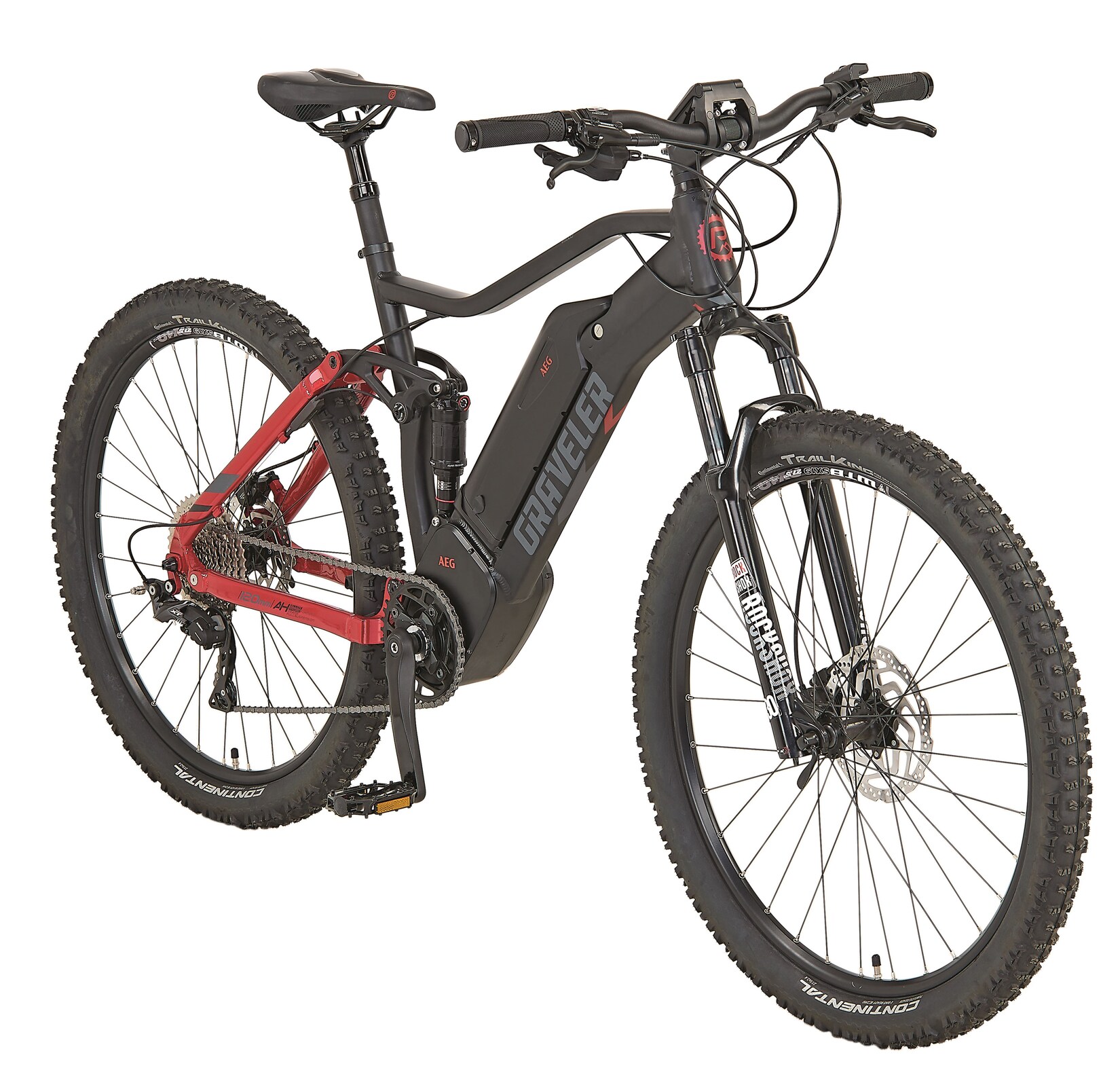 PROPHETE E-BIKE GRAVELER e9000 27,5″ Diamant RH48 10Gg, Disc, SportDrive, 672Wh DT, schwarz matt/rot | 04014607536936
