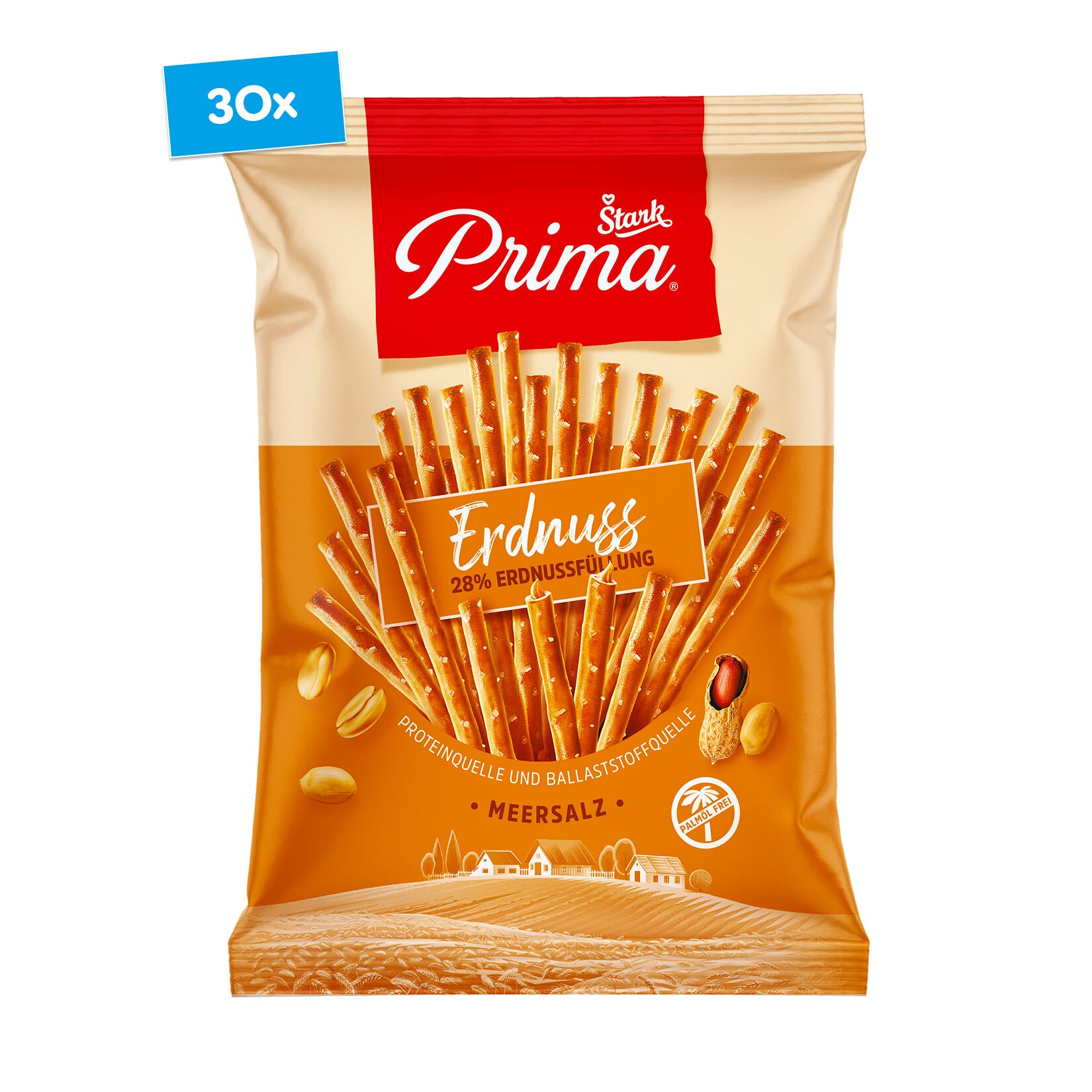 Stark Prima Erdnussstangen 100 g, 30er Pack - Bild 1