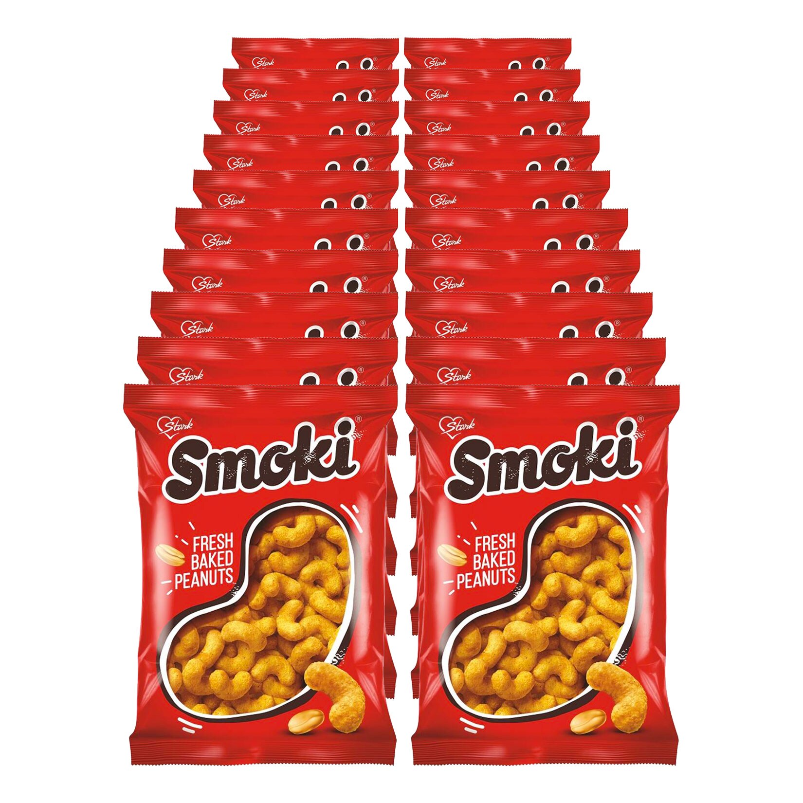 Stark Smoki Erdnussflips 150 g, 20er Pack - Bild 1
