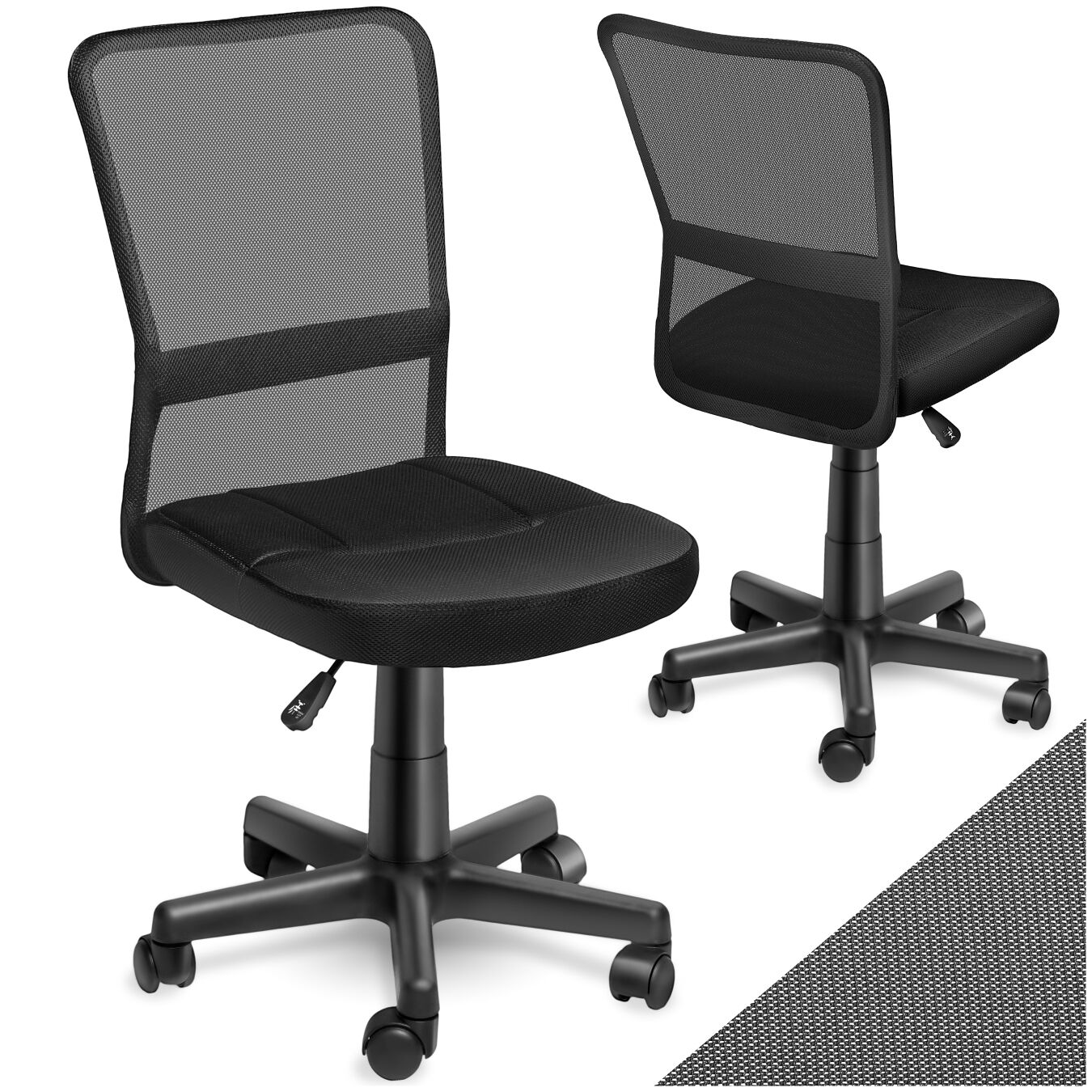 tectake&reg; B&uuml;rostuhl, ergonomische Form, mit Netzstoffbezug, stufenlos h&ouml;henverstellbar - Bild 1