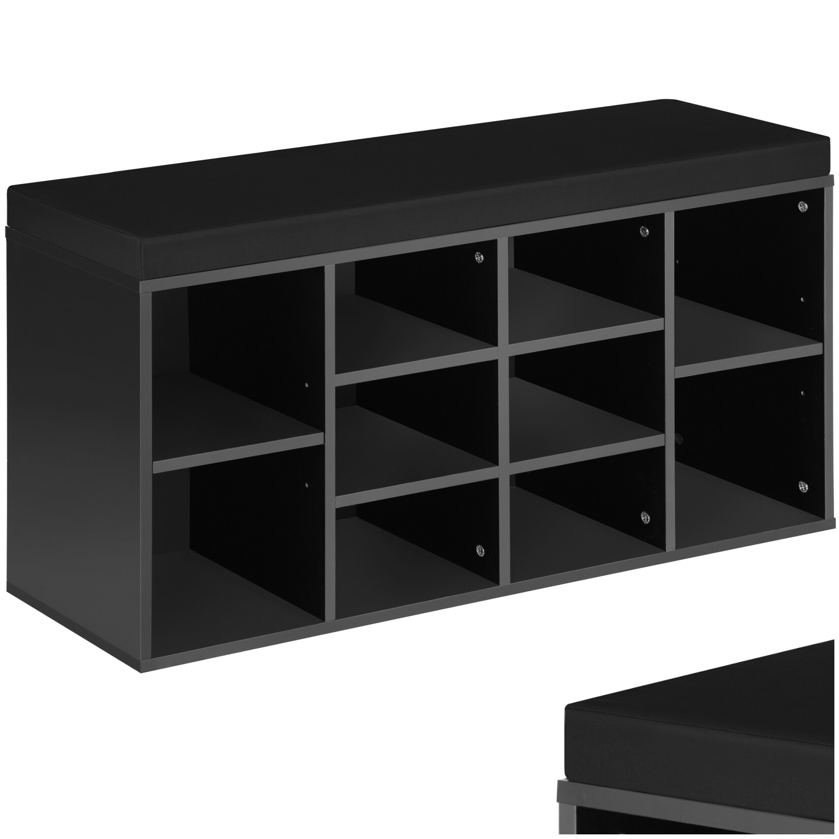 tectake® Schuhschrank, für 10 Paar Schuhe, 2 verstellbare Zwischenböden, 103,5 x 48 x 30 cm