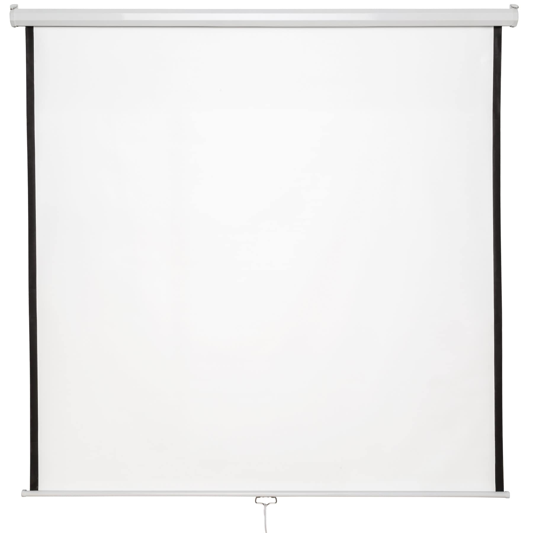 tectake&reg; Beamer-Leinwand, ausziehbar, verschiedene Formate, Doppelschicht-Gewebetuch, faltenfrei - Bild 1