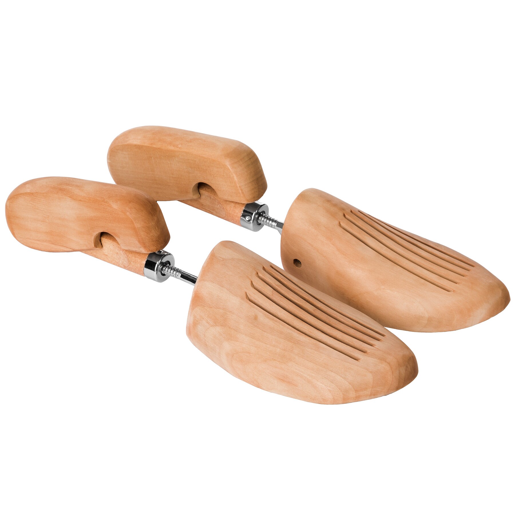 tectake&reg; 1 Paar Schraubspanner, aus Lotusholz, Verhinderung von Gehfalten, gute Luftzirkulation - Bild 1