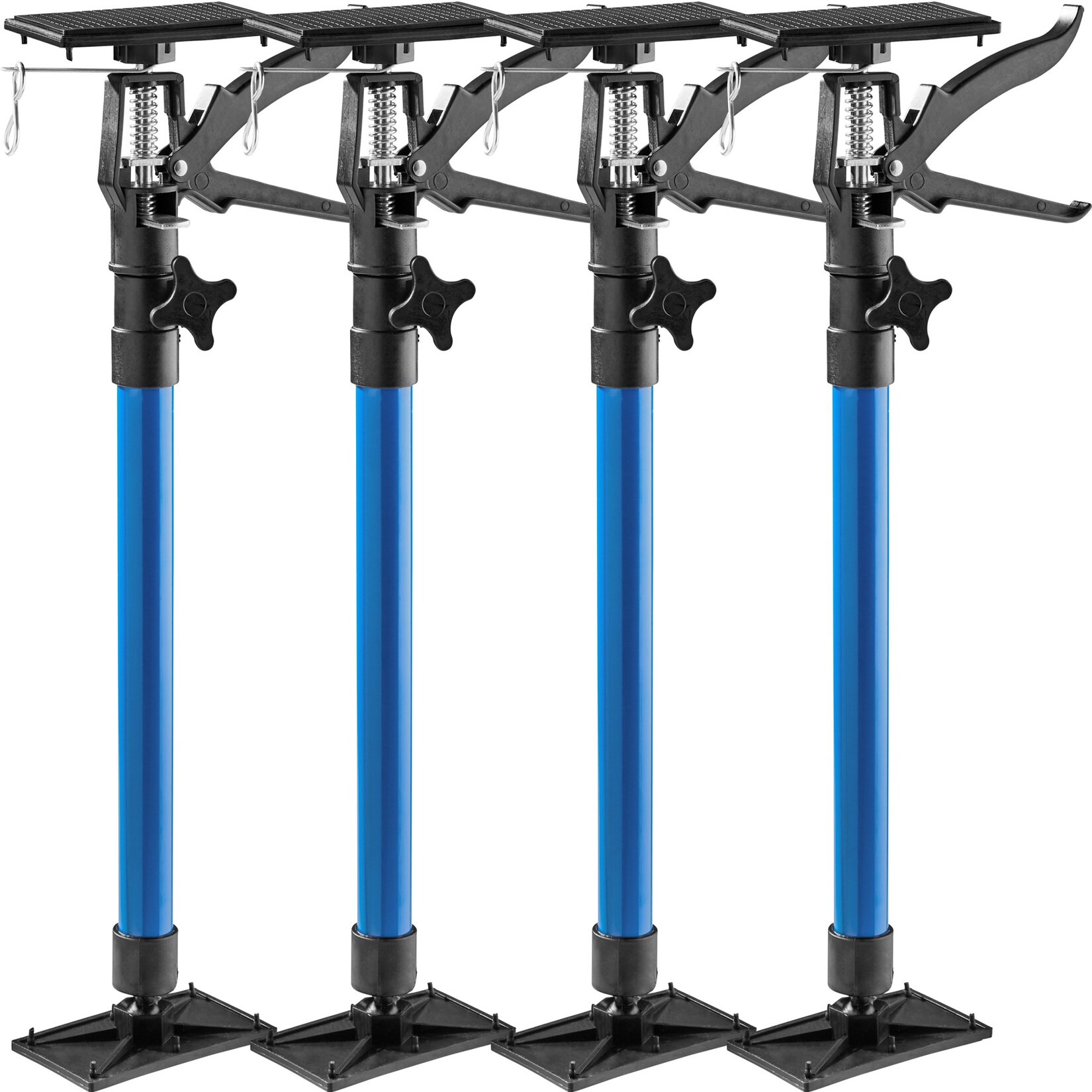 tectake® 4er-Set Türspanner, stufenlos höhenverstellbar, Belastbarkeit 30 kg je Spanner, mit Schnellspannsystem | 04260517466355