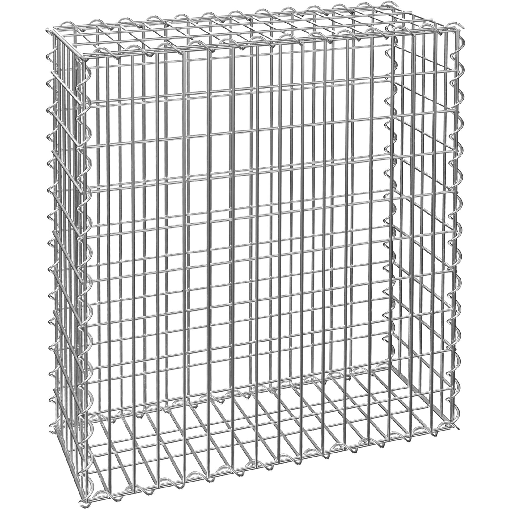 tectake® Gabione, rechteckig, Maschenweite 5 x 10 cm, Drahtstärke 4 mm | 04260552084385