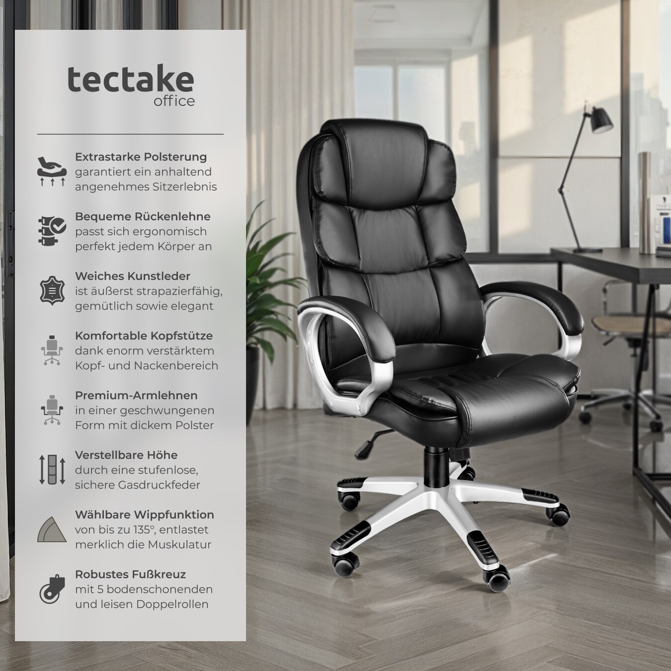 LIFTSHA Breiter Bürostuhl, Gepolsterter Armloser Schreibtischstuhl 360° Drehbarer Homeoffice Lesesessel mit Breiterem Polster zum Sitzen im Schneidersitz Stuhl, Höhenverstellbar (Grau) ab 65,99 € (August 2026