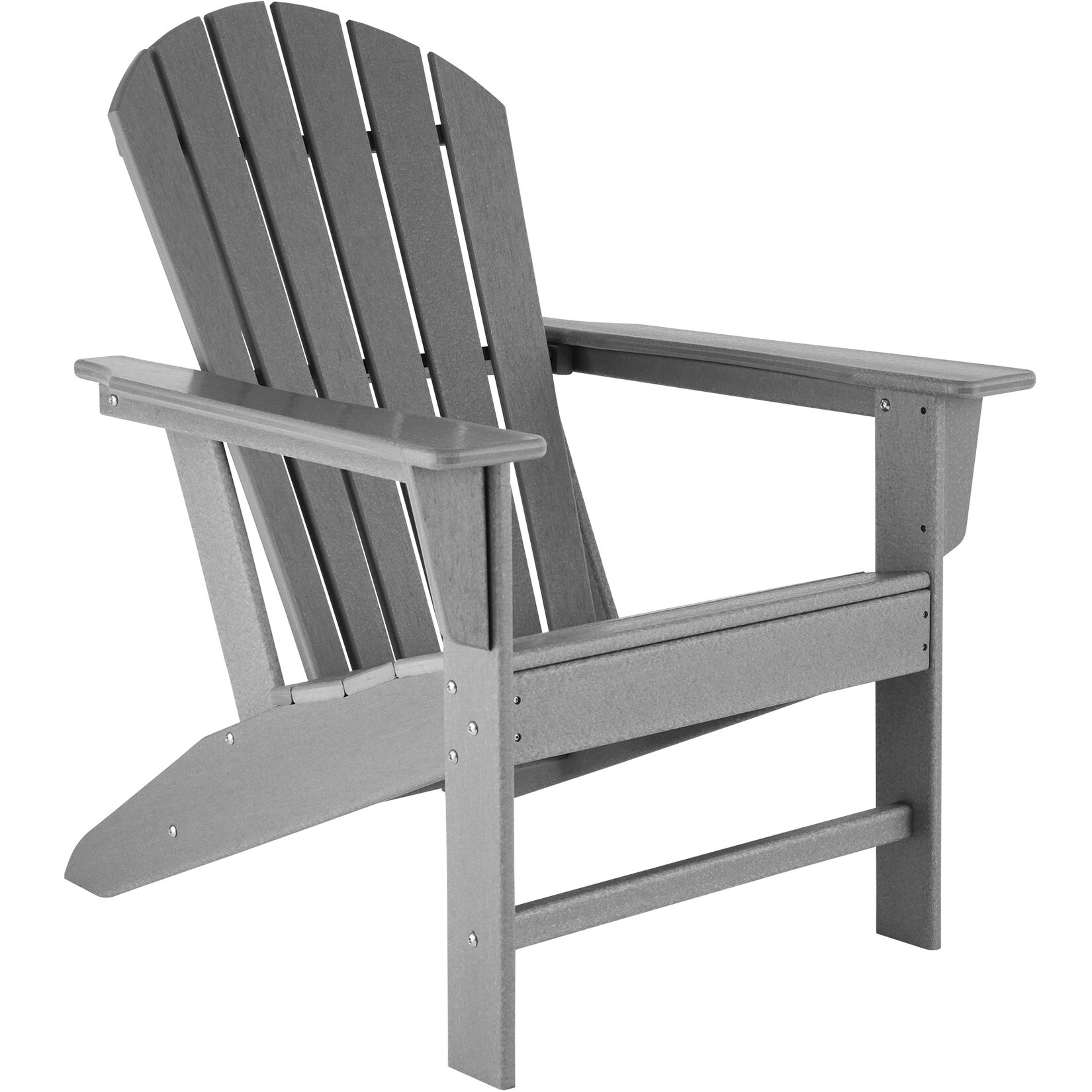 tectake® Gartenstuhl, im Adirondack-Stil, hohe Rückenlehne und breite Armlehnen, Belastbarkeit , 83 x 79 x 97 cm