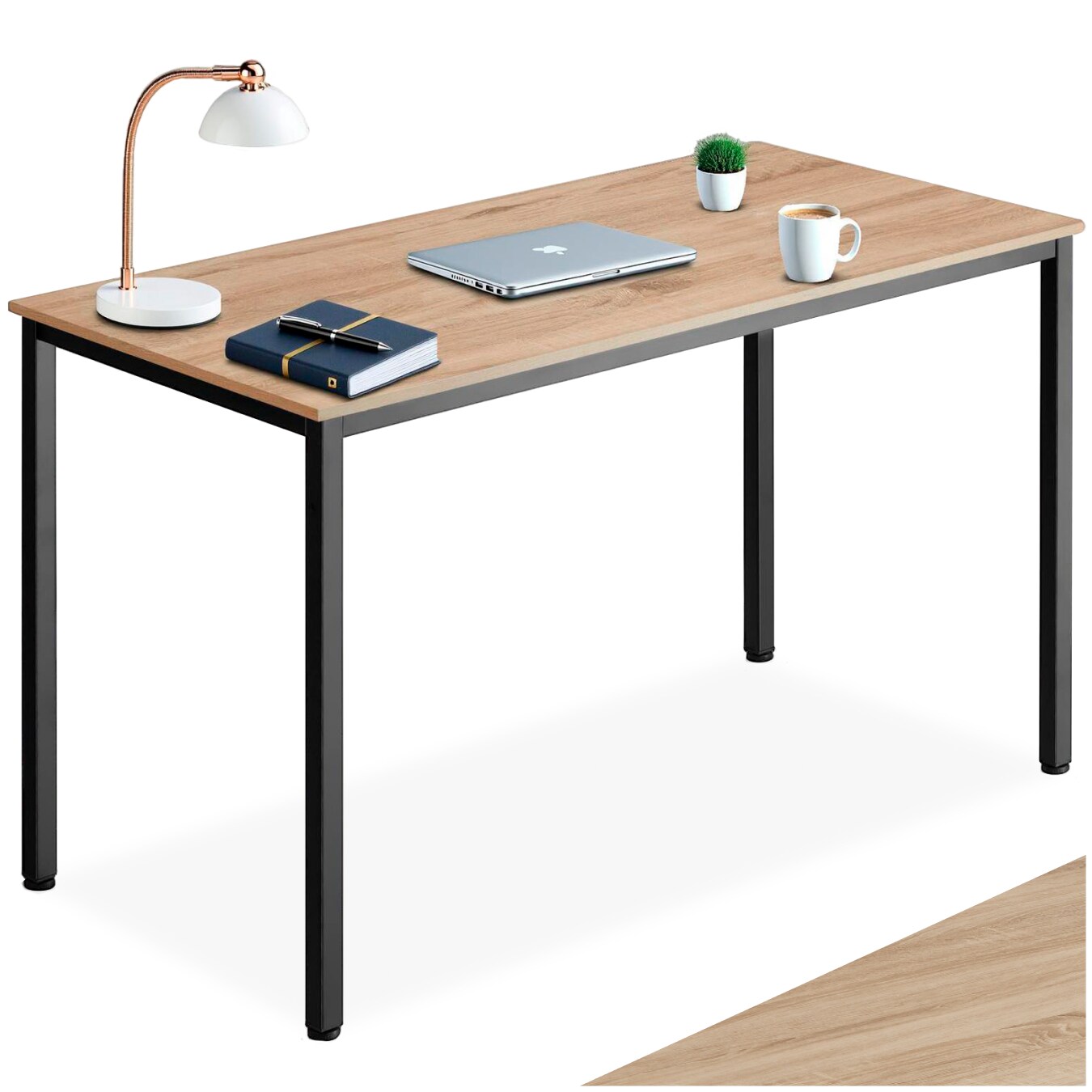 tectake® Schreibtisch, Industrial Style, große Beinfreiheit, 120 x 60 x 75,5 cm | 04061173209030