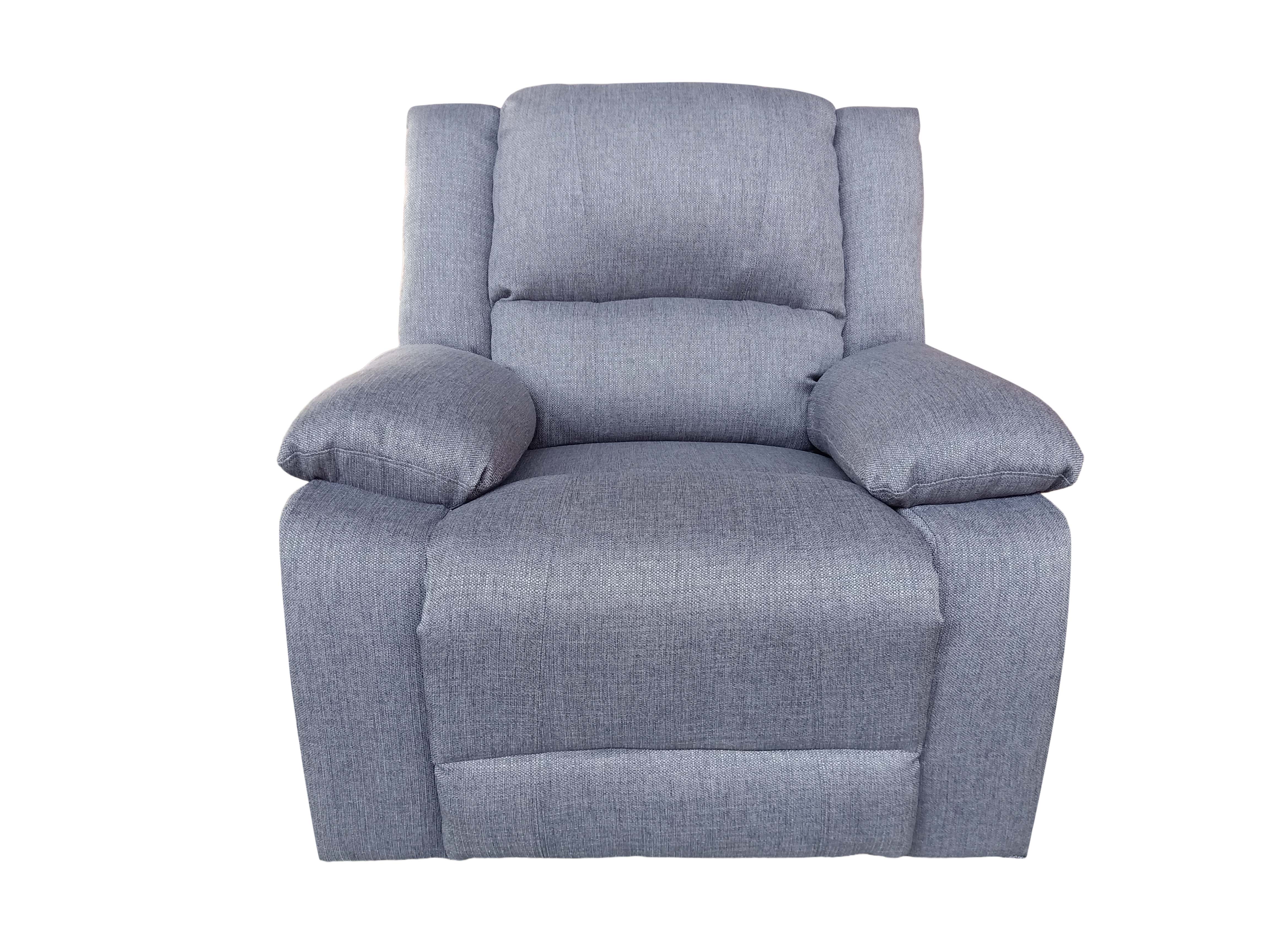 Happy Home Relaxsessel mit verstellbarer R&uuml;ckenlehne HSP93-GRA - Grau - Bild 1