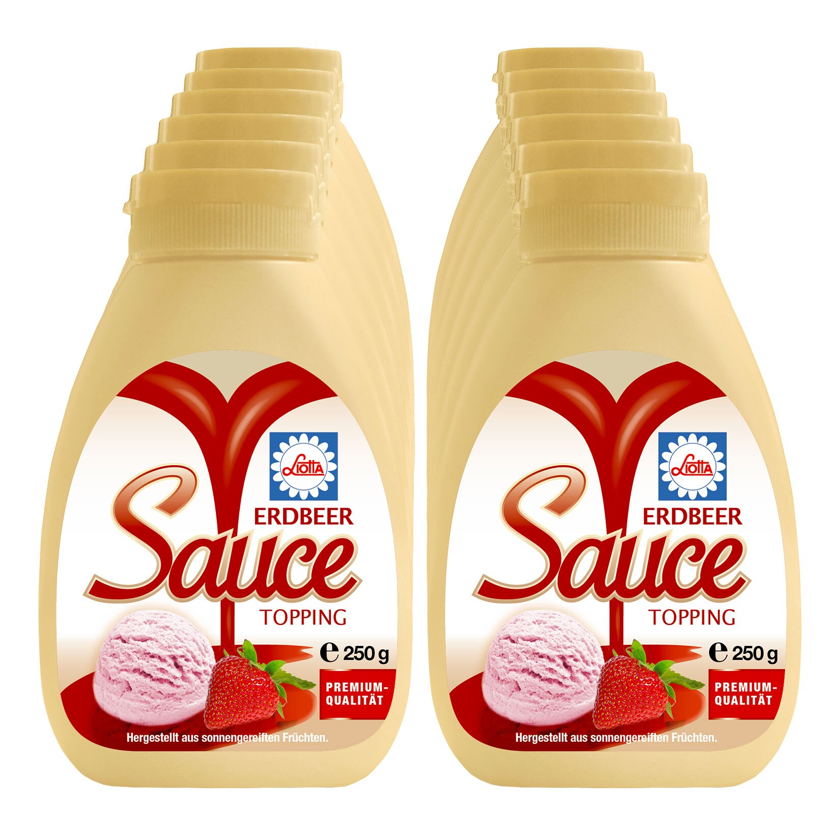 Liotta Dessertsauce Erdbeer 250 g, 12er Pack - Bild 1