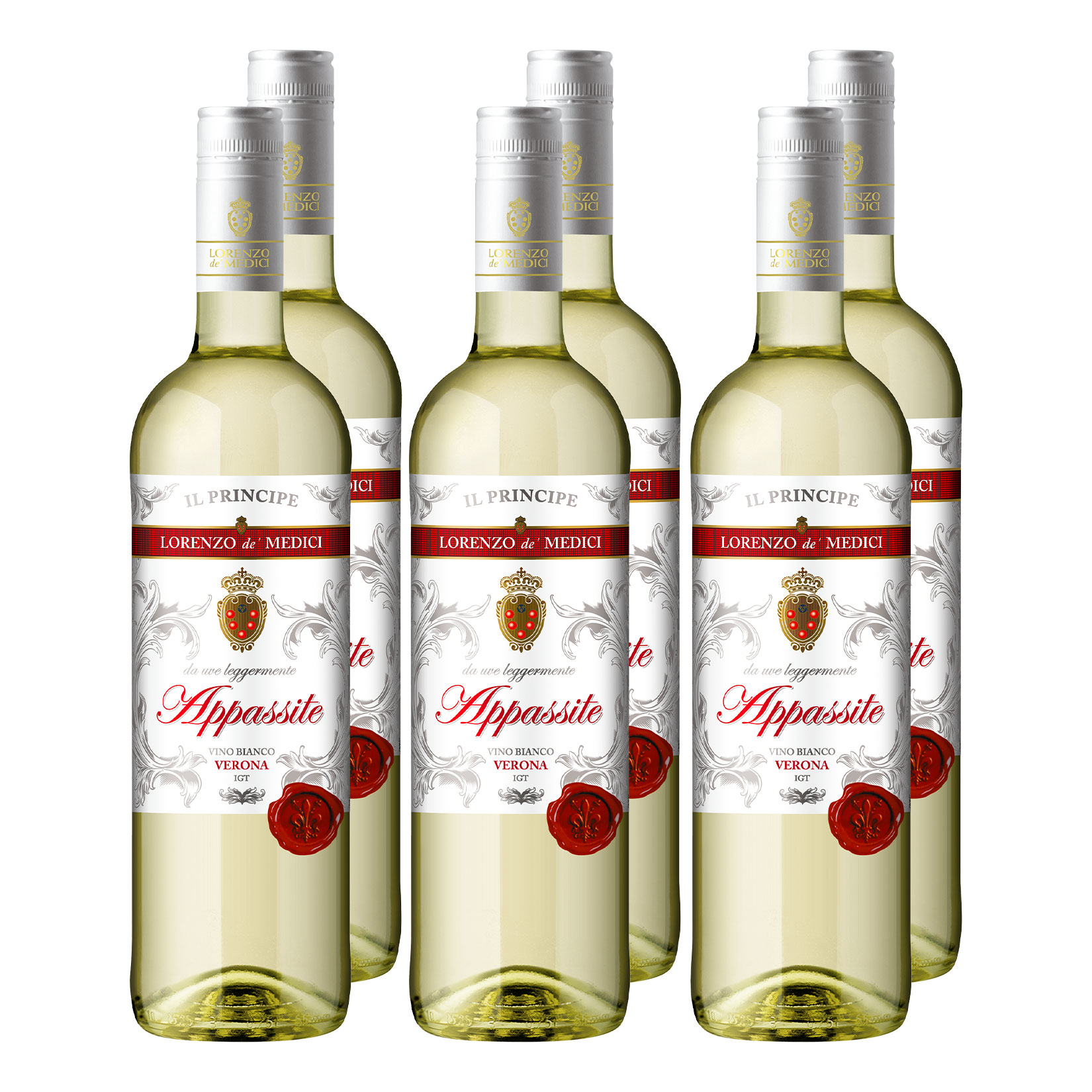 Weinpaket Lorenzo de' Medici Appassite Bianco 13,0 % vol 6 x 0,75 Liter - Bild 1