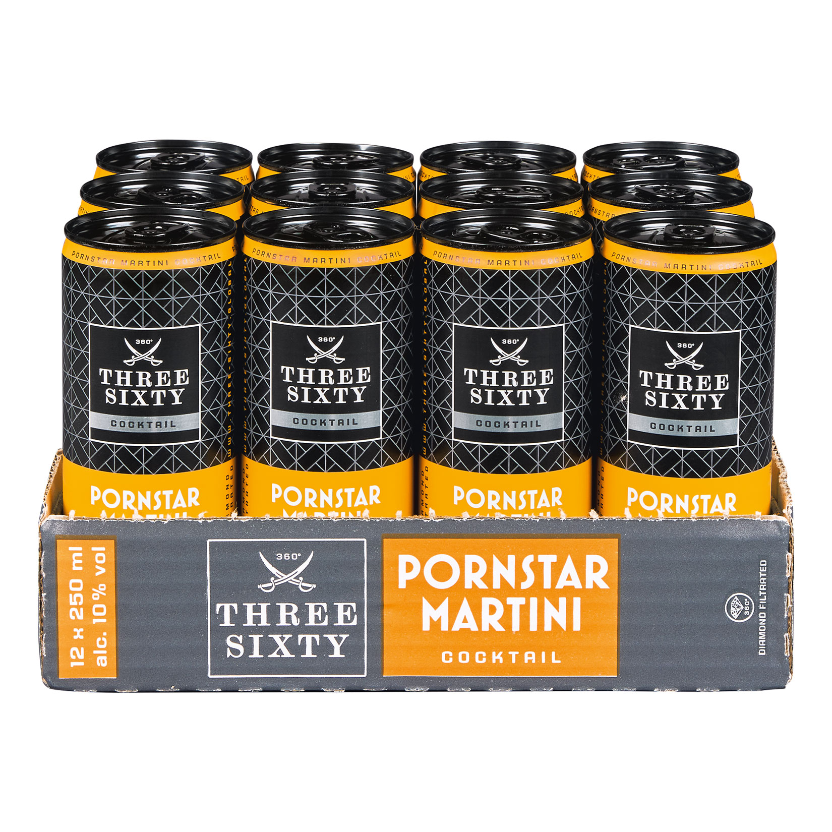 Three Sixty Pornstar Martini 10,0 % vol 0,25 Liter Dose, 12er Pack - Bild 1