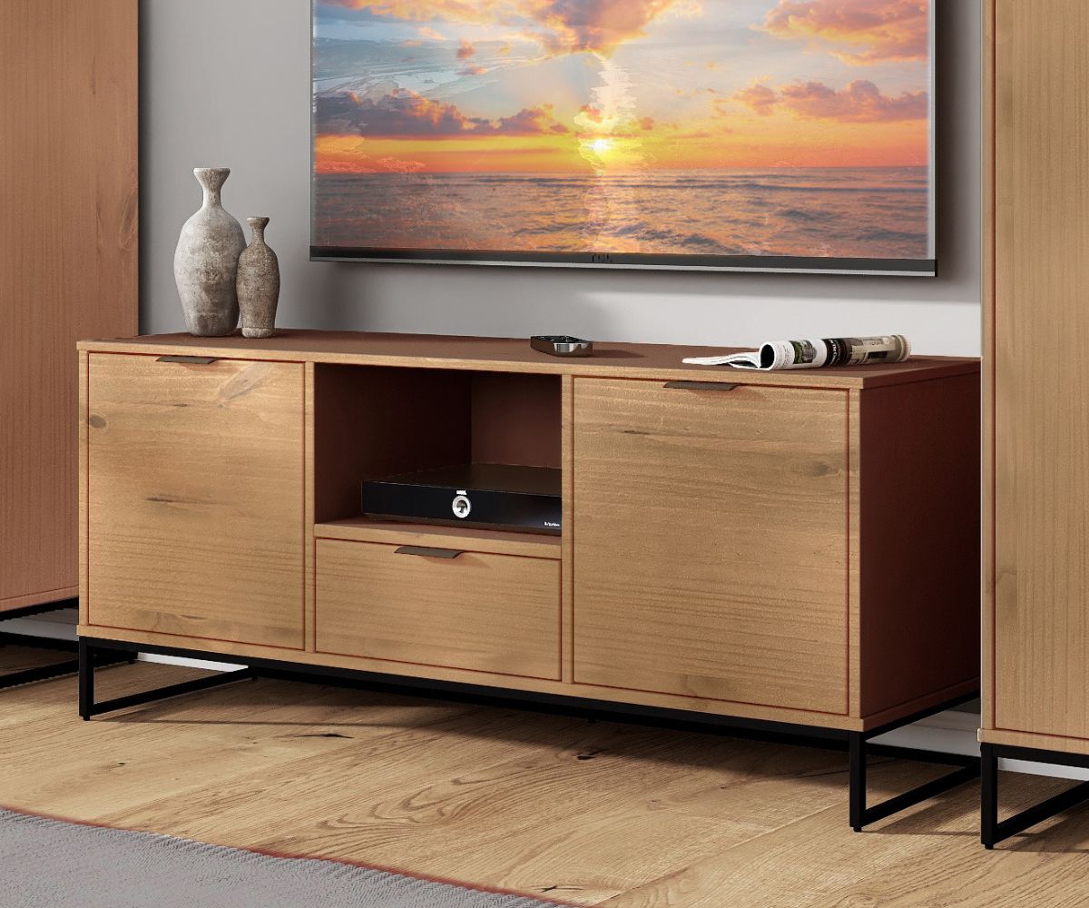 Inter Link TV-Konsole Vivo - Kiefer Massivholz - Bild 1