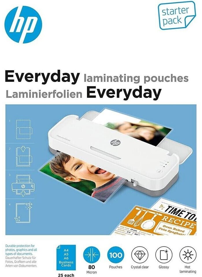 HP Everyday Laminierfolien, Starter Set, 80 Mic. - Bild 1