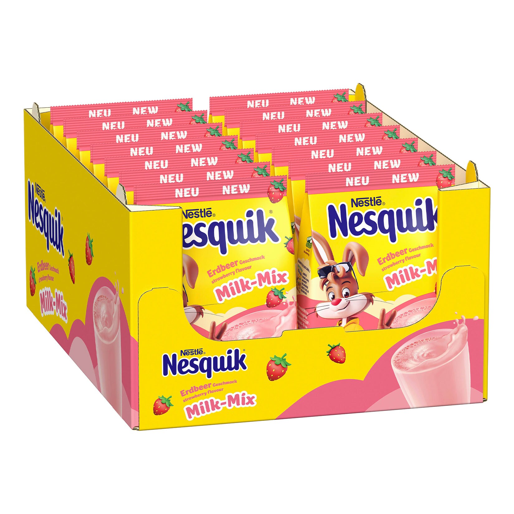 Nestle Nesquik Erdbeere 350 g, 14er Pack - Bild 1