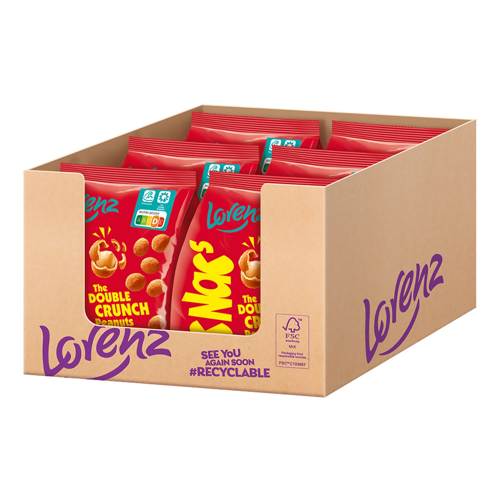 Lorenz Nic Nacs Gro&szlig;pack 600 g, 6er Pack - Bild 1