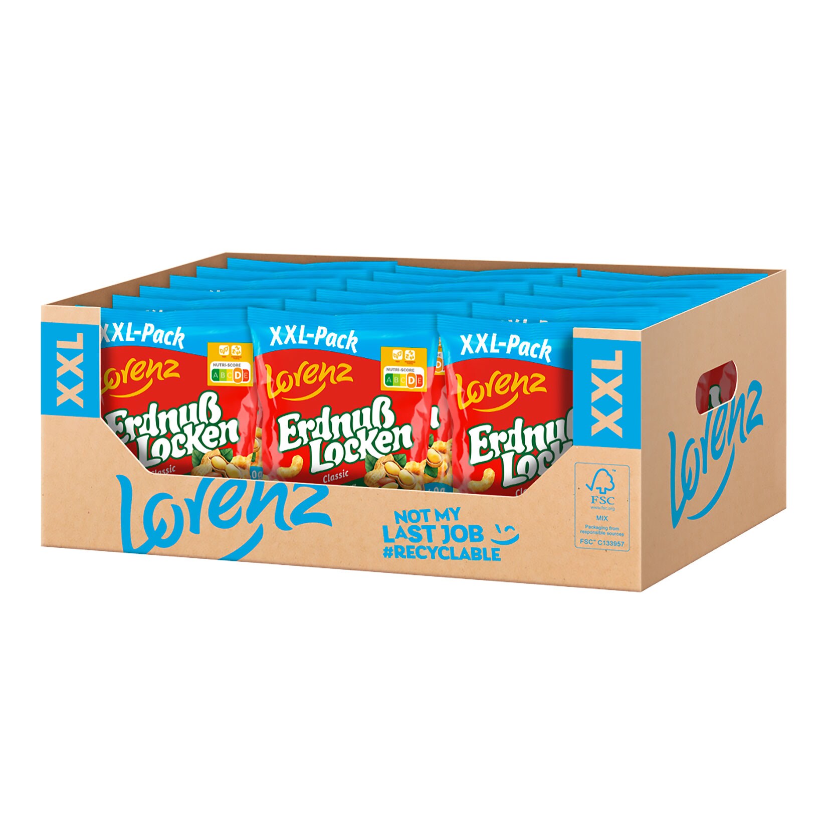 Lorenz Erdnu&szlig; Locken Calssic XXL 240 g, 18er Pack - Bild 1