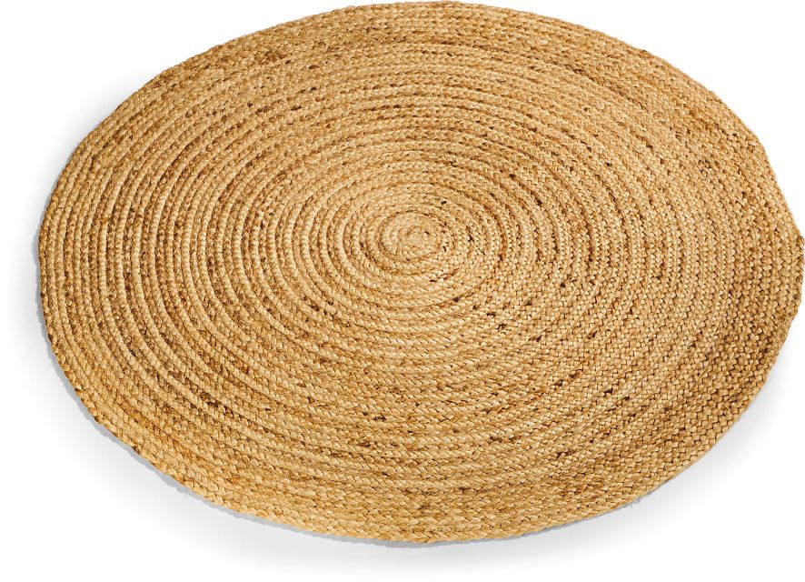 Dekor Jute Teppich - versch. Ausf&uuml;hrungen - Rund - Bild 1