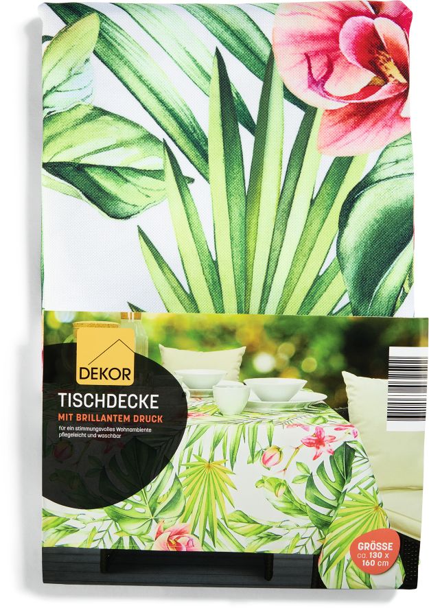 Tischdecke 130x160cm - versch. Muster - Dschungel - Bild 1