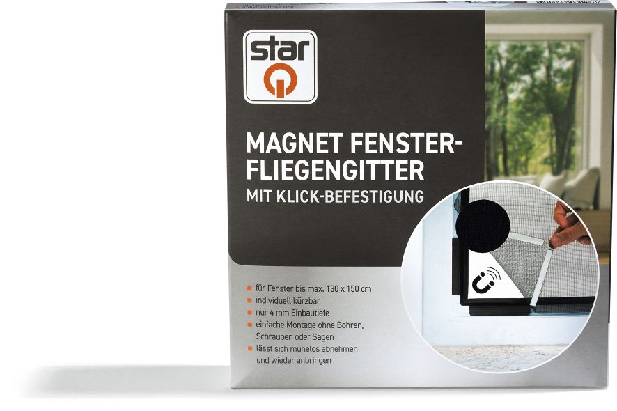 StarQ Magnet Fenster-Fliegengitter mit Klick-Befestigung - Bild 1