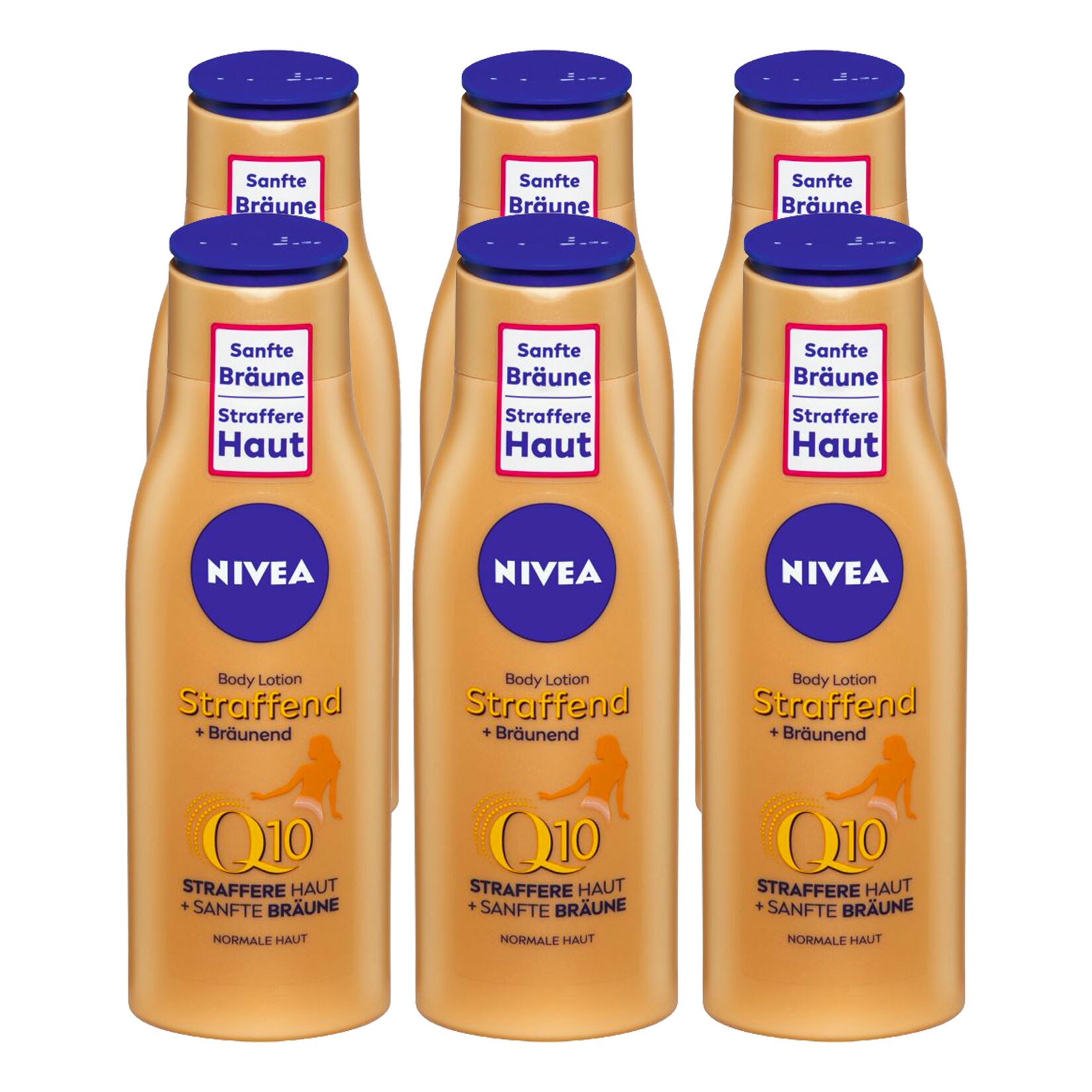 NIVEA Body Lotion Q10 straffend + br&auml;unend 200 ml, 6er Pack - Bild 1