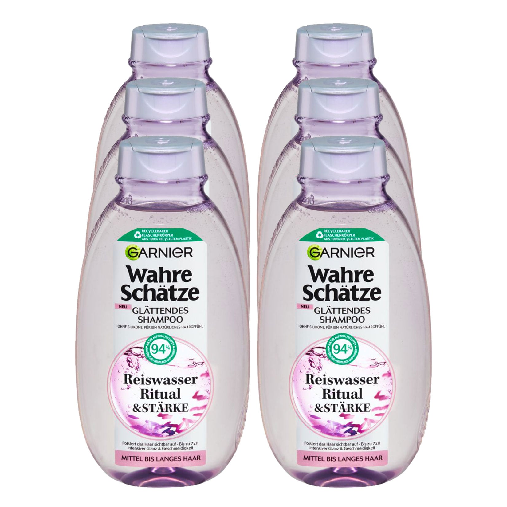 Garnier Wahre Sch&auml;tze Shampoo Reiswasser 250 ml, 6er Pack - Bild 1