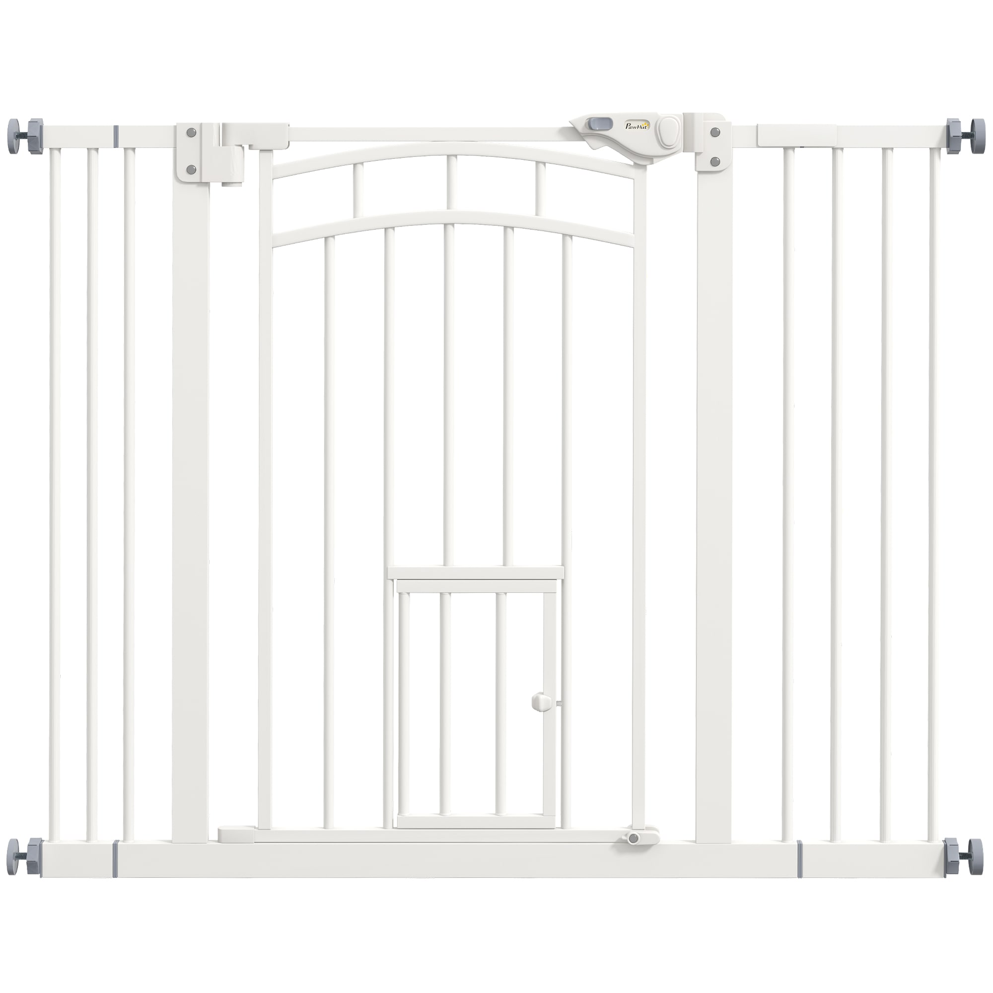 PawHut T&uuml;rschutzgitter Stahl, PA - Bild 1