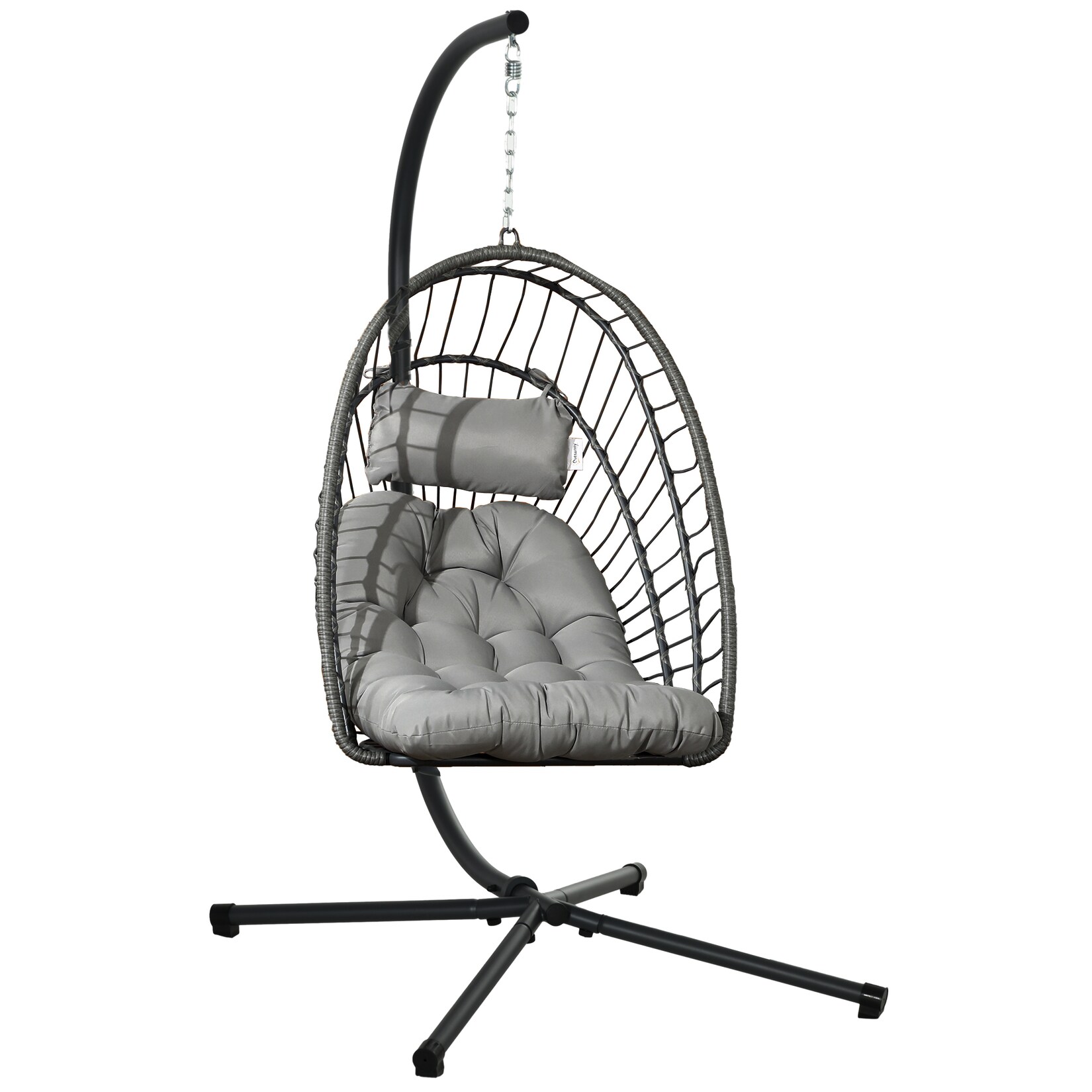 Outsunny Hängesessel Stahl, PE Rattan | 04255633560438