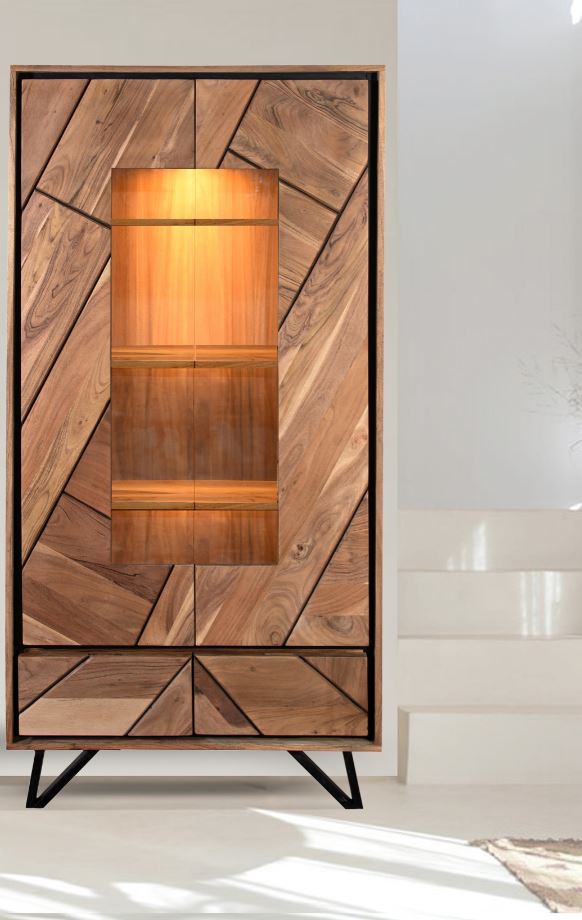 Harms Import & Vertriebs GmbH & Co. KG - Schrank AMBALA - mit Scheibe - Bild 1