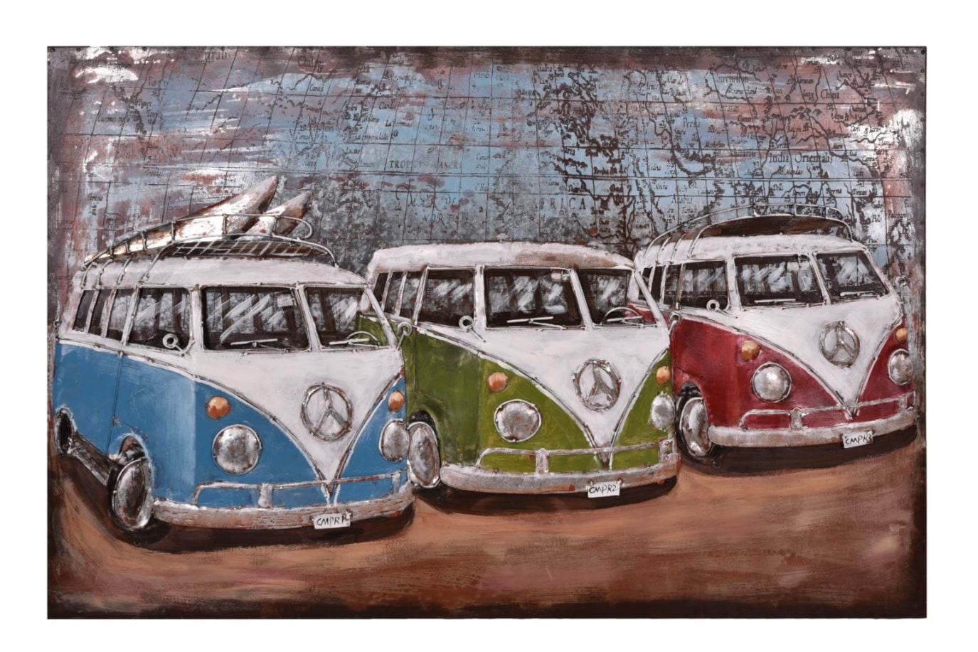 Harms Import & Vertriebs GmbH & Co. KG - 3D Metallbild 3 Bullis - Bild 1