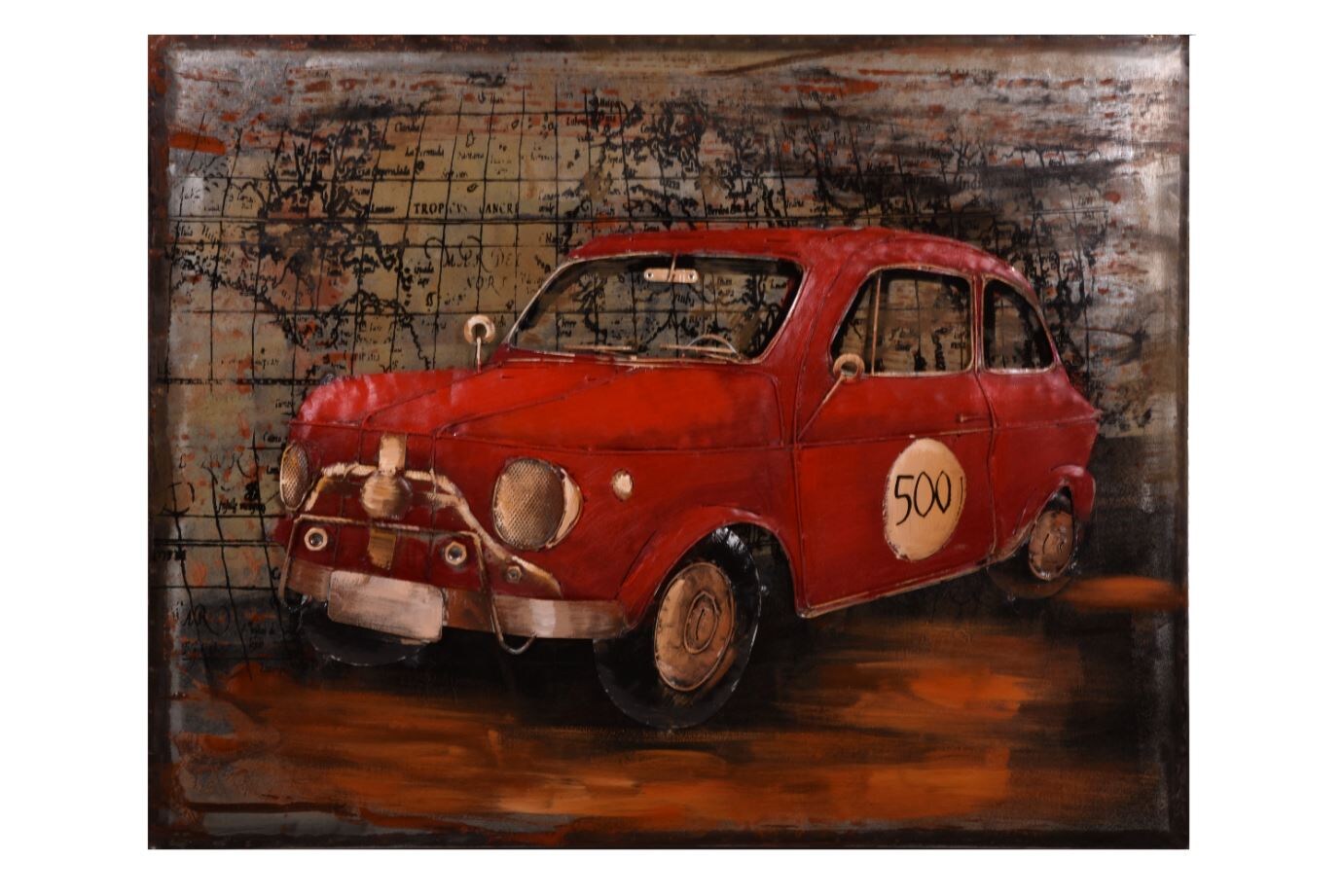 Harms Import & Vertriebs GmbH & Co. KG – 3D Metallbild rotes Auto | 04041908127563