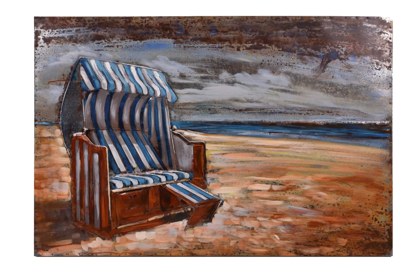 Harms Import & Vertriebs GmbH & Co. KG – 3D Metallbild Strandkorb | 04041908127570