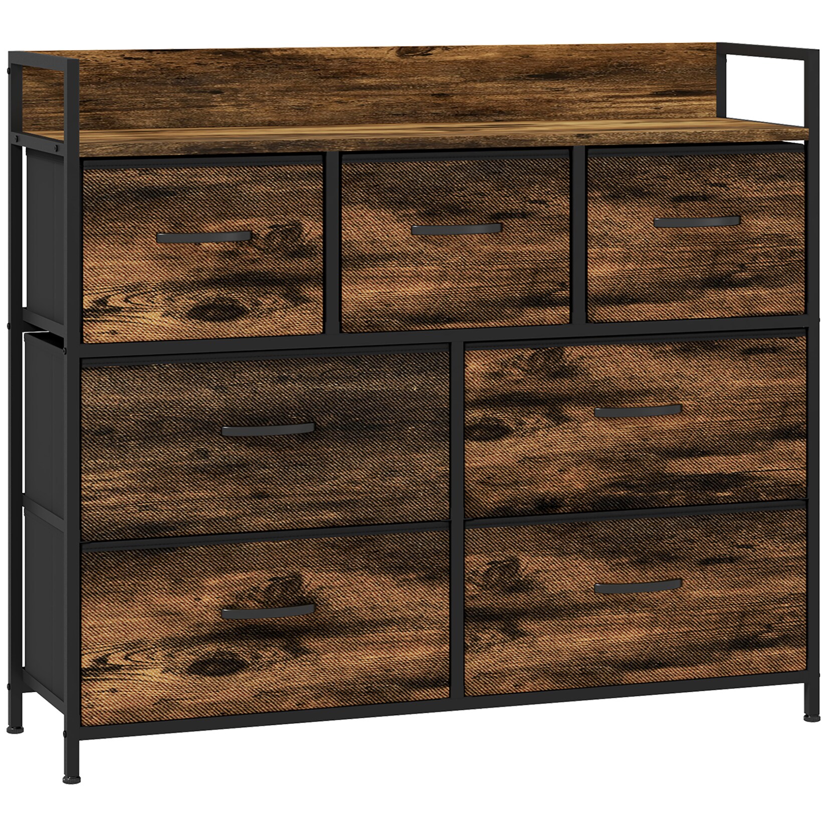 HOMCOM Kommode Polyester, Stahl | 04255633571700