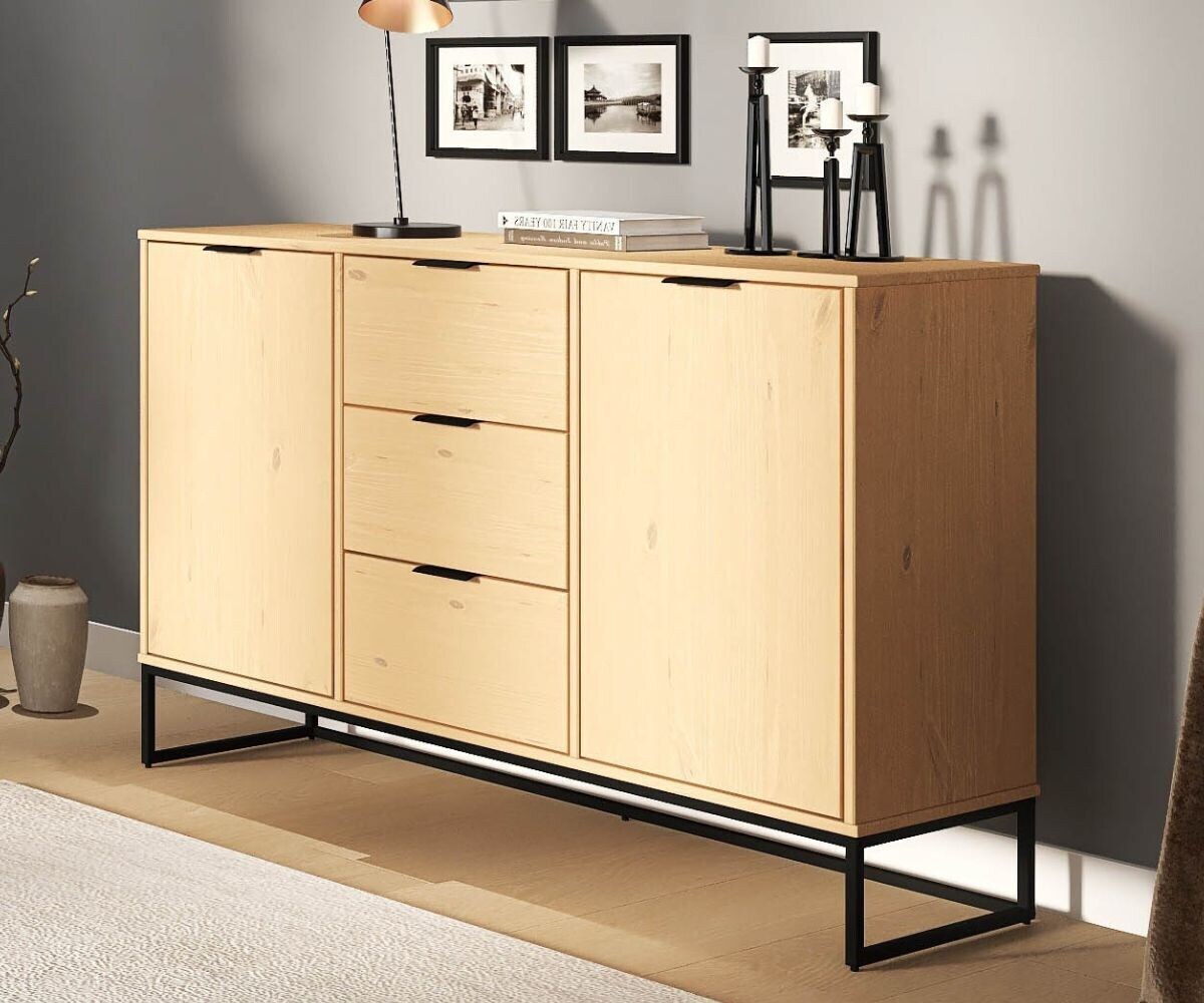Inter Link Sideboard Kommode Vivo – Kiefer Massivholz | 04010340237468