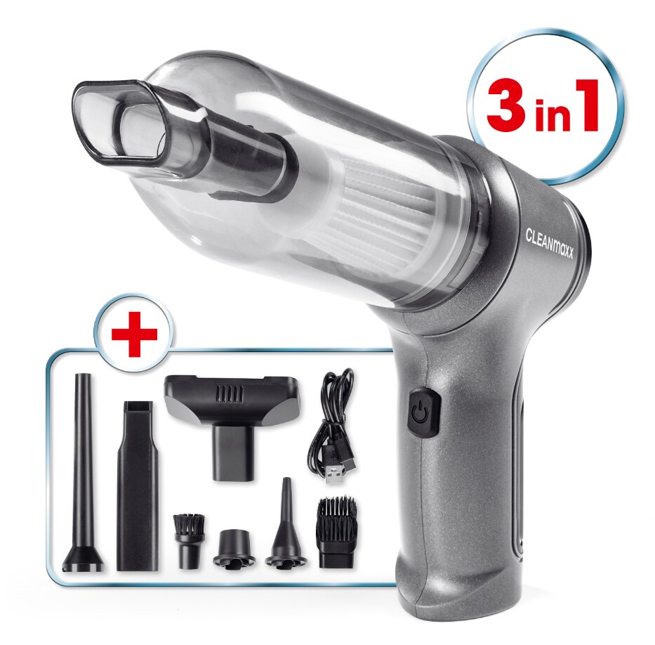 CLEANmaxx Akku-Zyklon-Handstaubsauger Set 9-tlg - Bild 1