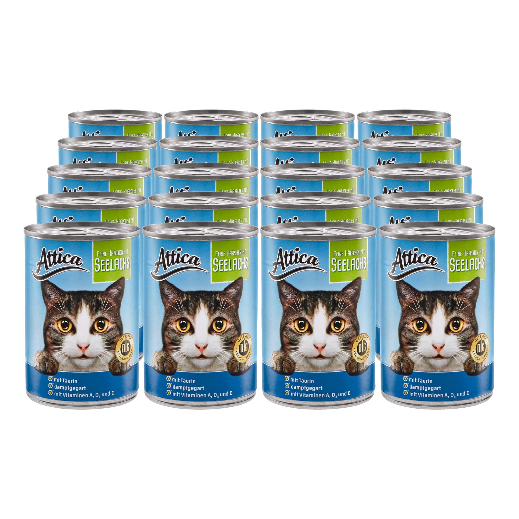 Attica Katzennahrung Seelachs 415g, 20er Pack - Bild 1