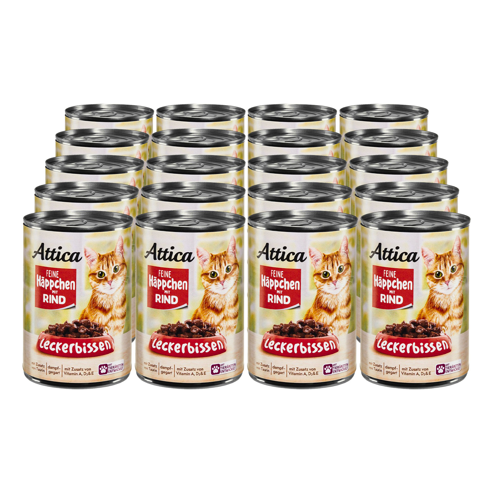 Attica Katzennahrung Rind 415g, 20er Pack - Bild 1